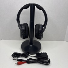 Sony WHRF400R Wireless Home Theater Headphones w/ Transmitter Charger Tested