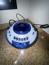 GPX C1375 Karaoke Party Machine CD Player With Mic Input Blue Tested Works