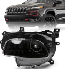 Xenon HID Model Only Headlight Assembly Compatible with Jeep Cherokee 2014-2018