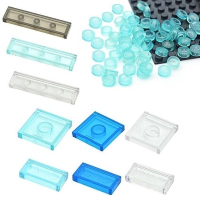 1x1 1x2 2x2 1x4 Transparent Trans Bricks Plates Tiles Bulk Lot for Lego You Pick