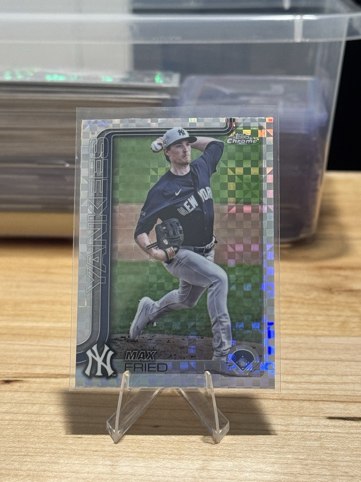 2025 Topps Chrome X-Fractors #39 Max Fried New York Yankees