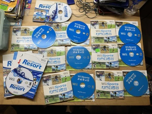 New ListingLot Of 9 Wii Sports & Resort Scratched Working Nintendo Wii Some Complete