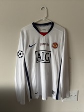 Men’s Nike Cristiano Ronaldo #7 Man U UEFA Final 2008/09 Jersey Sz L - RARE