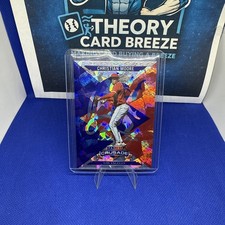 Christian Moore Blue Cracked Ice Prizm Rookie 2025 Panini Crusade Card 23 Angels