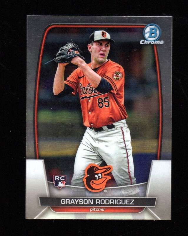2023 Bowman Chrome GRAYSON RODRIGUEZ Baltimore Orioles - ROOKIE CARD # 22
