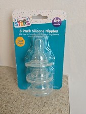 Silicone Nipples by Gentle Steps Fast Flow - Age 6 months  3/Pack 