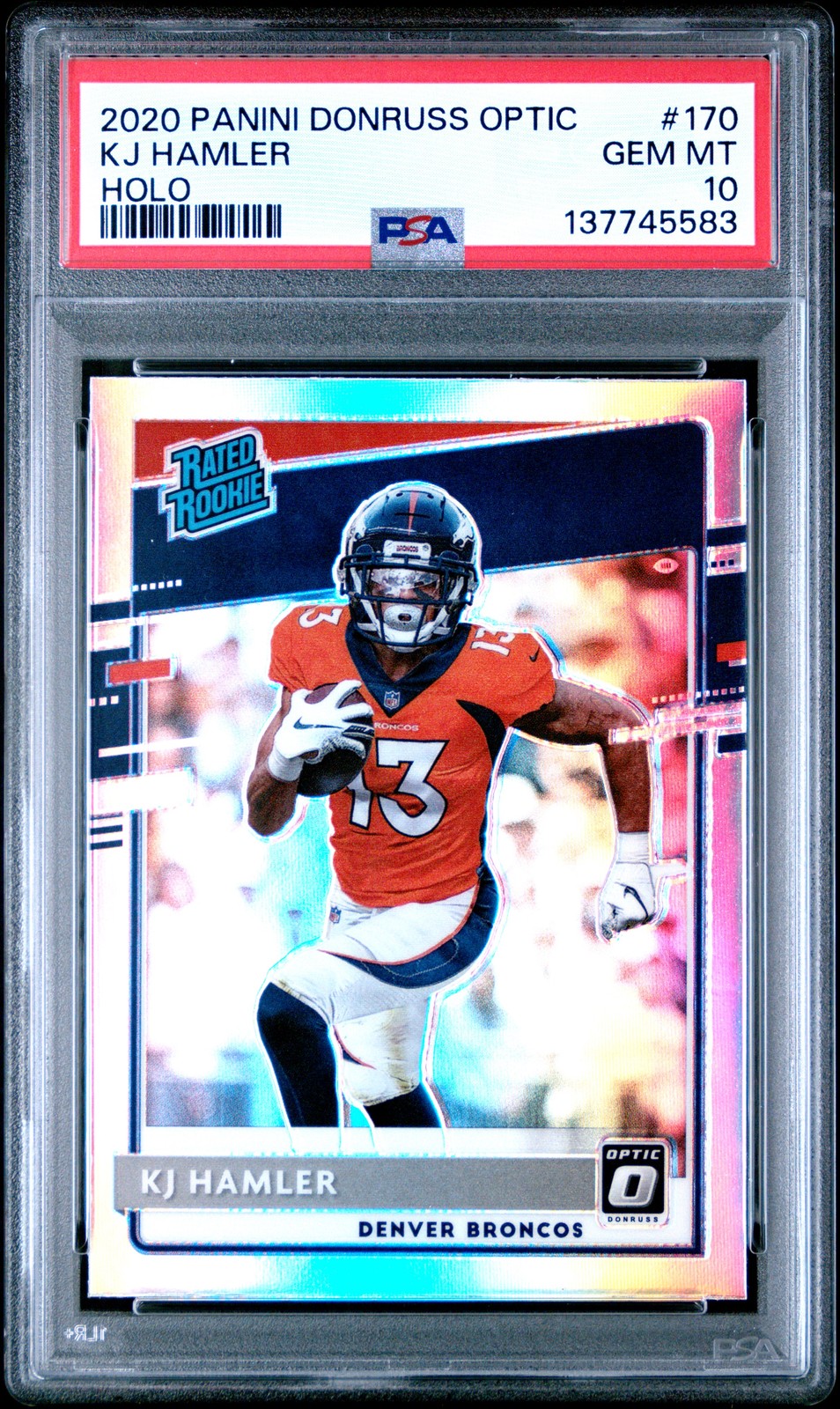KJ Hamler Panini Donruss Optic #170 Holo