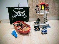 Playmobil Piraten 9522 Piratenschiff mit Leuchtturm Abenteuer 