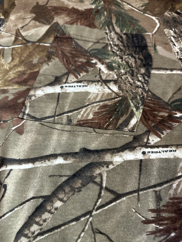 Vtg Liberty Hunting RealTree Camo Men's Shirt Size 2XL 100% Cotton - Image 4 of 4