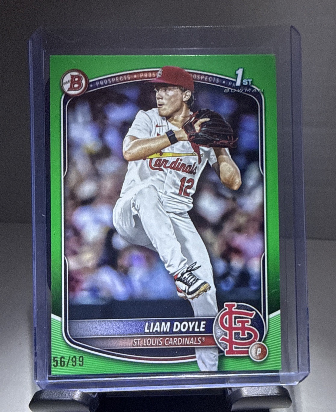 2025 Bowman Draft Green Paper /99 1st Bowman Liam Doyle Cardinals