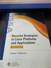 Security Strategies in Linux Platforms and Applications by Michael Jang 2010, T