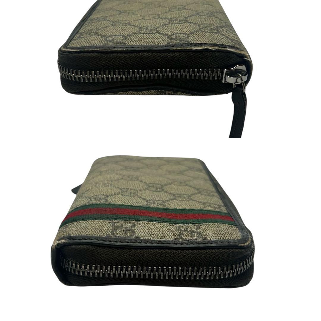Gucci Long Wallet GG Supreme Sherry Line Canvas Brown Authentic F0211550 thumbnail 10