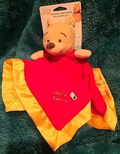 New - Disney Baby - WINNIE the POOH BLANKY Lovey Security Blanket - Plush Satin