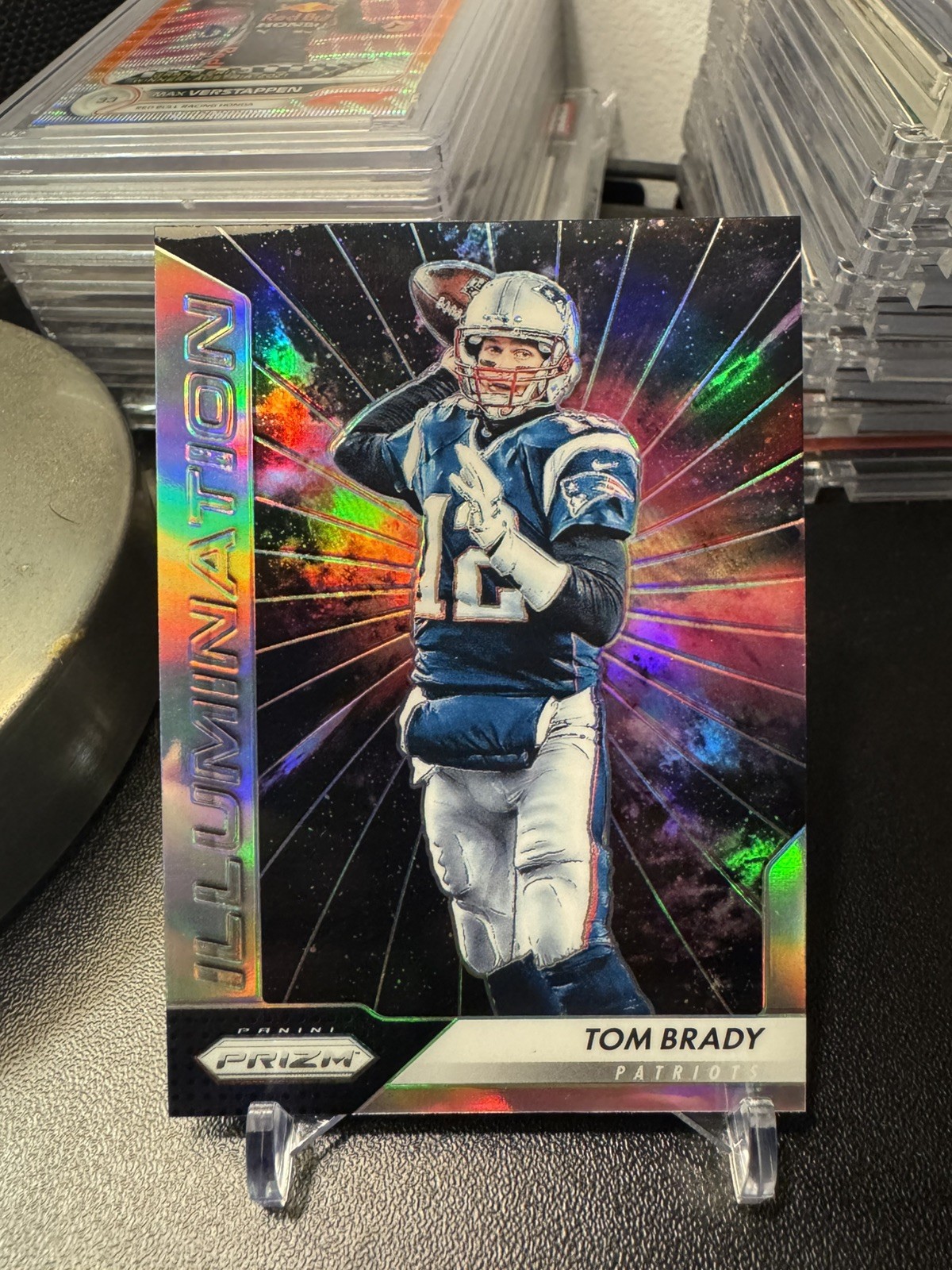 TOM BRADY 2016 PANINI PRIZM ILLUMINATION REFRACTOR #3 NEW ENGLAND PATRIOTS