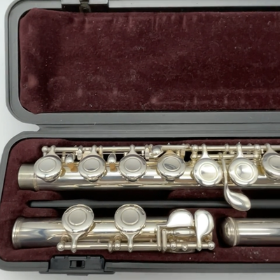 YAMAHA YFL-221 Student Flute Nickel Silver Plated with Hard Case +