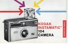 Vintage Kodak Instamatic 104 Camera Manual