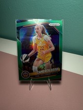 2025 Panini Prizm WNBA #87 Cameron Brink Green Prizm Los Angeles Sparks