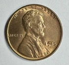 1945 Lincoln Obverse Wheat Ears Reverse 1 Cent Wartime Era Uncirculated  8866*