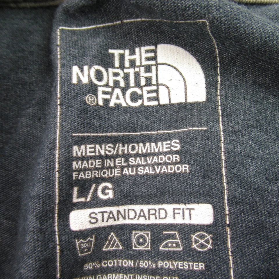 Camisa North Face Para Hombre Grande Manga Corta Cuello Redondo Gris Ligera Informal Foto 4 de 4