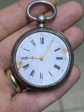 Silver Pocket Watch For Parts Or Repair