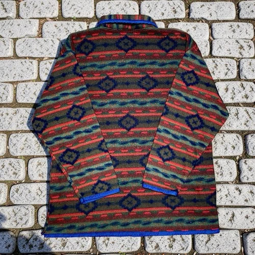 Vintage Bill Blass Aztec Southwestern Fleece Jacket Men's Size M Multicolor 90s image 2