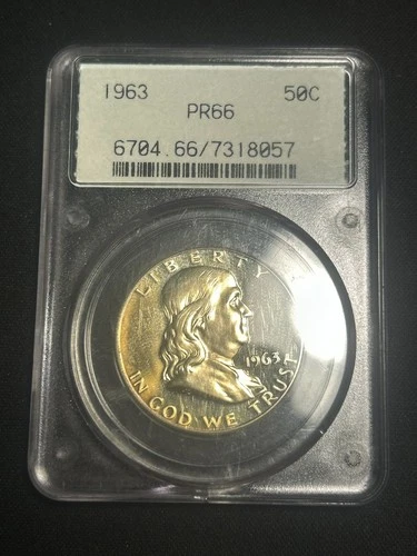 1963 Franklin Silver Half Dollar PF66 OGH 2.1