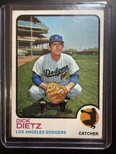 1973 Topps Dick Dietz #442 Los Angeles Dodgers