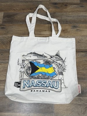 Del Sol Canvas Changing Colors Beach Bag Bahamas