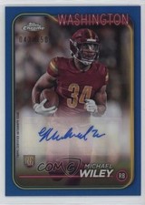 2024 Topps Chrome Rookie Blue Refractor 43/150 Michael Wiley #RA-MWI Auto 16v5
