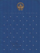 GEORGE H.W. BUSH - INAUGURAL PROGRAM SIGNED 11/30/1981