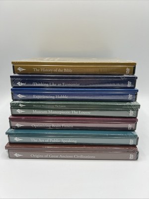 The Great Courses: Educational Lecture Series DVD + Guidebook Set Lot All NEW x7