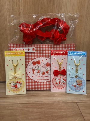 #ad Lil#x27; a La Mode Sanrio Ichiban Kuji Tote amp; Charm Set of 4 Red Blue Yellow $87.29