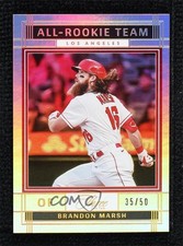 2022 Panini Three and Two All Rookie Team Gold 35/50 Brandon Marsh #ART-6 0s1o