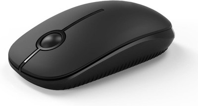 Seenda Wireless Mouse Silent 2.4G USB 1600 DPI Laptop PC - Schwarz