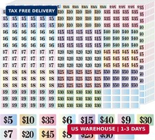 Garage Sale Stickers, 4050 Pcs 1/2" X 3/4" Rectangle Price Labels