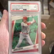 2020 Panini Chronicles #17 Shohei Ohtani Phoenix GREEN /50 PSA 9