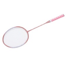 2 Pack Pink Iron Alloy Badminton Rackets For Training For