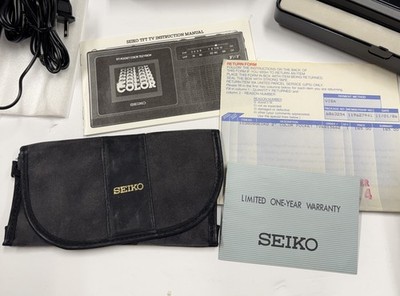Seiko TFT Pocket Color Television T102 New Old Stock Vintage 1985