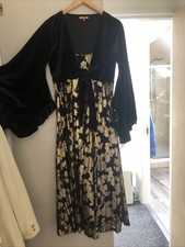 Joe Browns Velour and Lace With Attached Bolero style tie Size12 Worn once.