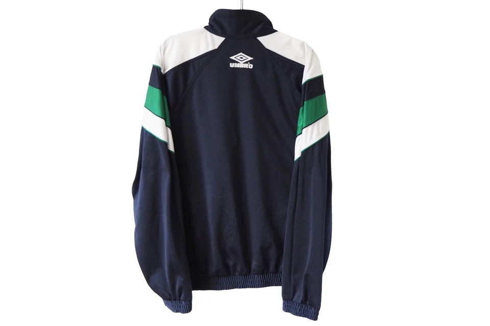 Chaqueta deportiva cortavientos vintage UMBRO cremallera completa talla XXL azul años 90 Foto 2 de 4