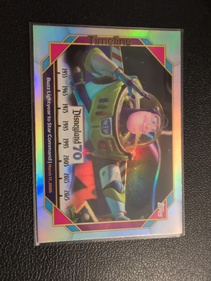 Buzz Lightyear Star Command Topps Disneyland 70th Anniversary Refractor Disney