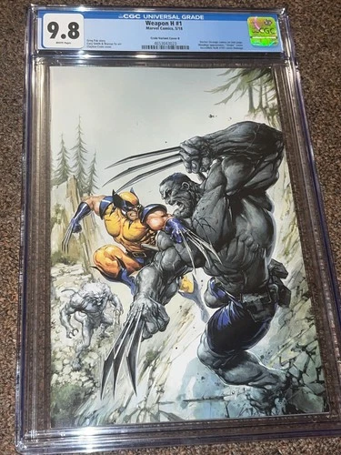 Weapon H 1, Clayton Crain Virgin Variant, Hulk 181 Homage, CGC Graded 9.8