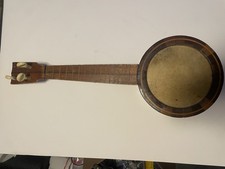 Vintage Rolando Wood Banjo Ukulele "Rolando" on Headstock - Bakelite Pegs