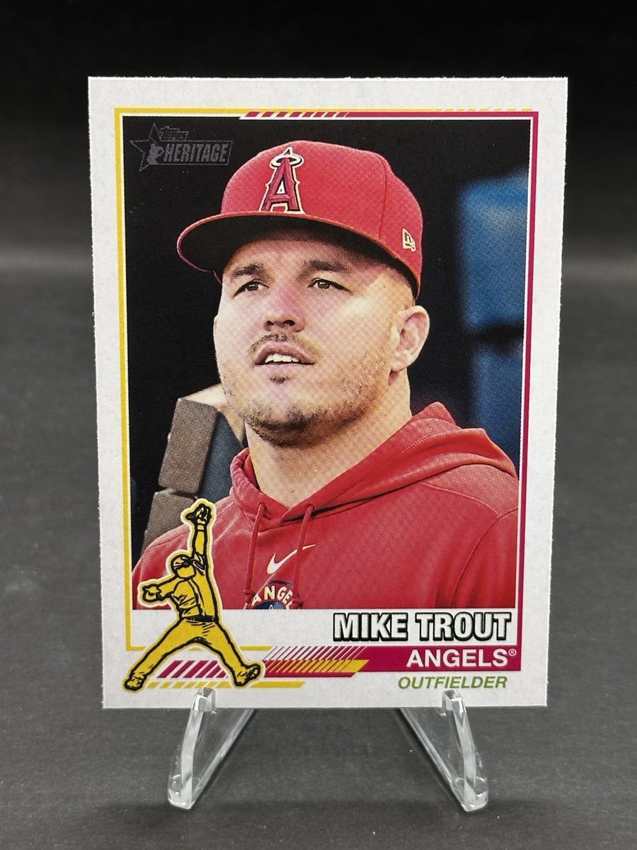 2025 Topps Heritage MIKE TROUT SP 1976 Redefined Green Back