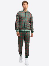 LONSDALE Trainingsanzug "Edgware" | Grün / Rot | The Gentlemen Herren Londsdale