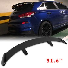 For Hyundai I30 51.6 Rear Trunk Suv Window Roof Spoiler Wing Lip Matte Black