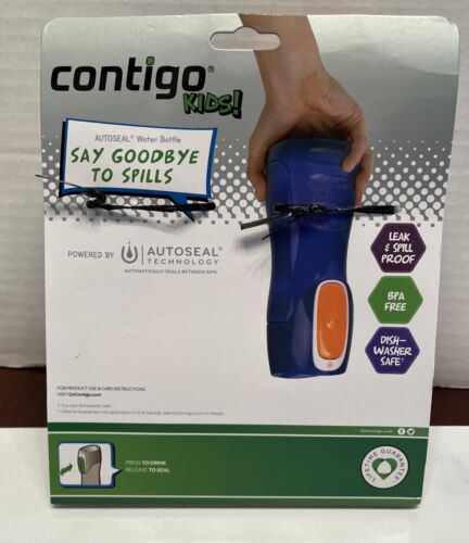 Contigo 14 oz. Kids Trekker Autoseal Water Bottle 2-Pack Pink & Purple - Picture 3 of 3