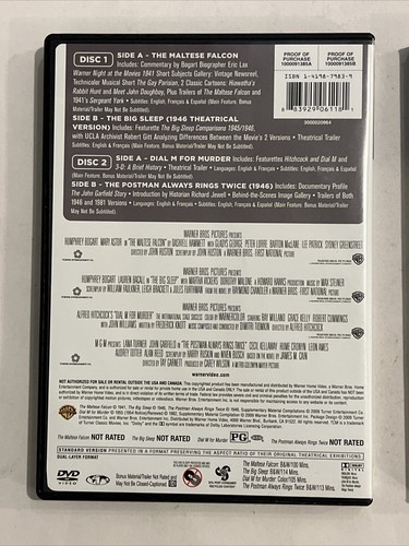 Turner Classic 4 Murder Mysteries Postman Sleep Murder Maltese (dvd 2009) FAIR - Picture 4 of 21