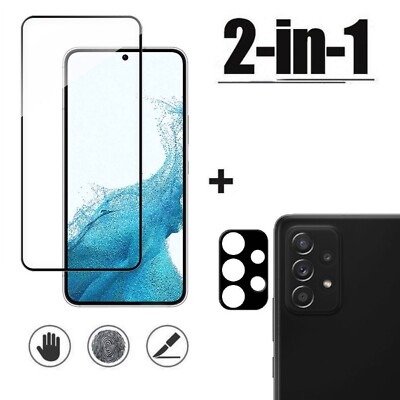 Panzerfolie für Samsung Galaxy A53 5G Echtglas Display und Kamera Schutzglas