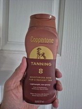 Tanning, Sunscreen Lotion, SPF 8, 8 fl oz 237 ml 